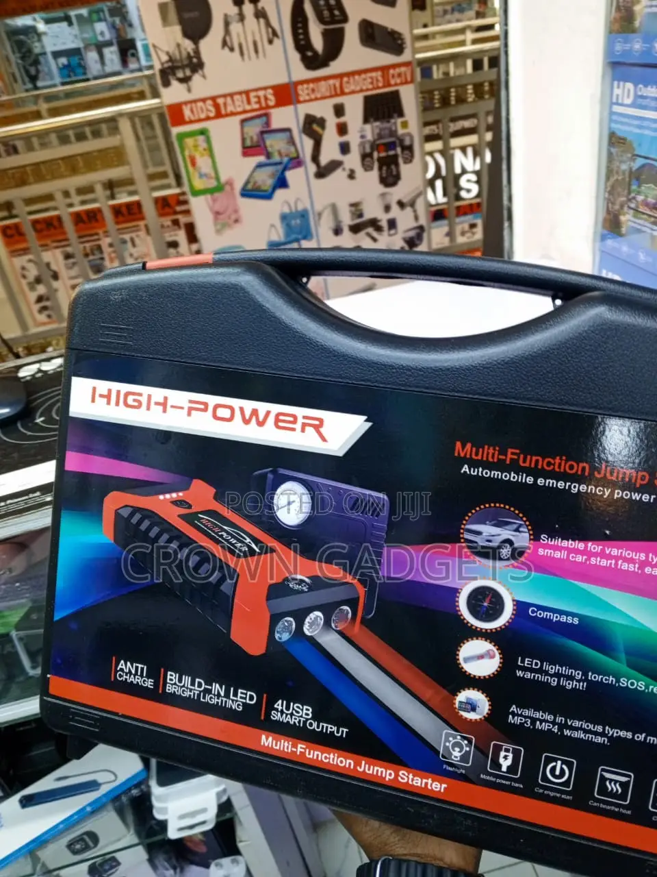 Portable Car Jump Starter 600A With Tire Inflator