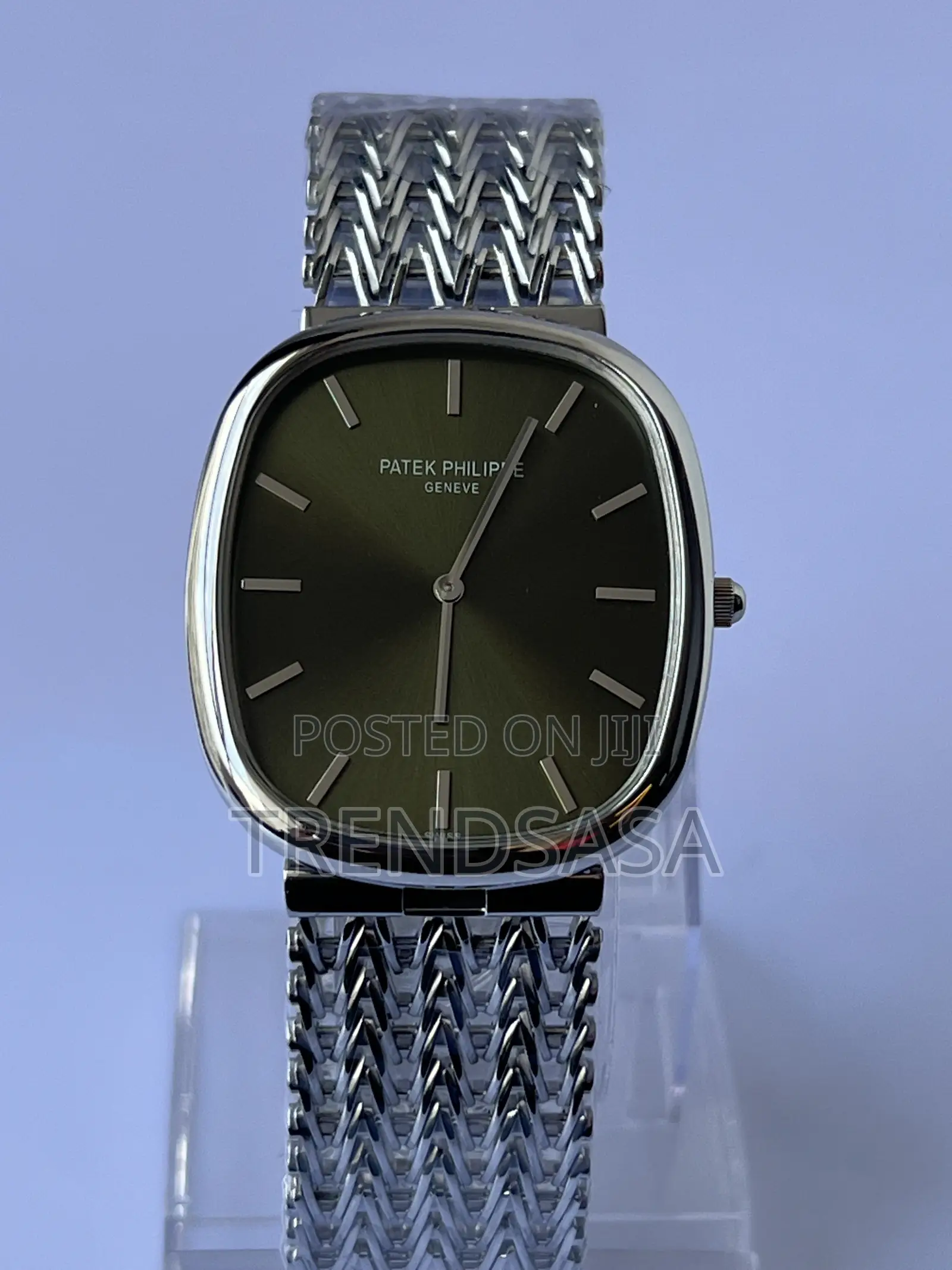Patek Philippe Ellipse Silver Mesh Dress Watch