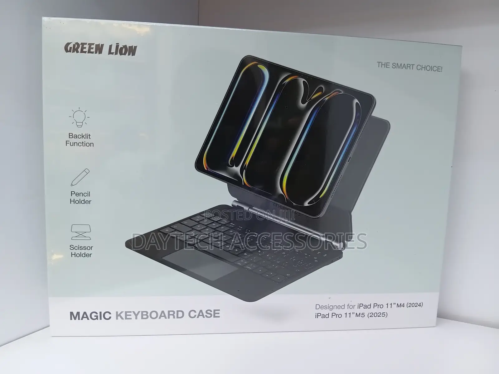Green Lion iPad Air 11 Inch Case With Keyboard (M3/M2, 2025/2024)