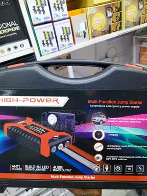 12V Car Jump Starter With Air Inflator & LED Flashlight