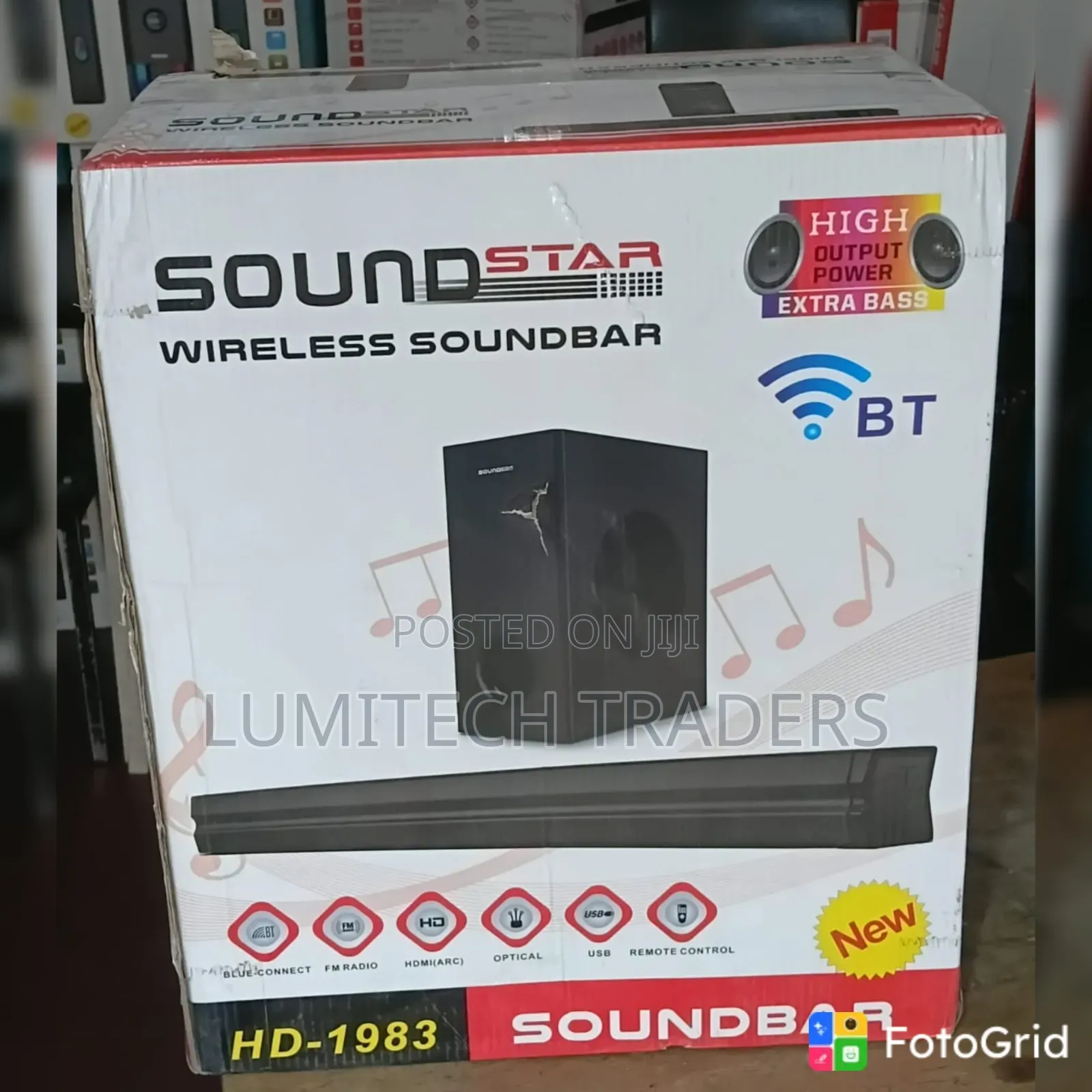 Sound Star Wireless Sound Bar 
 -Dh 1983