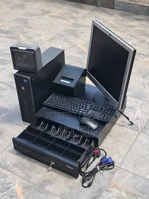 Supermarket POS System With Computer, Printer & Cash Drawer
