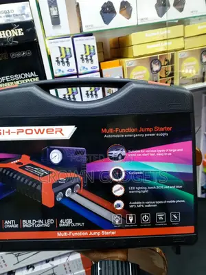 Portable 600A Car Jump Starter With Air Pump & Inflator