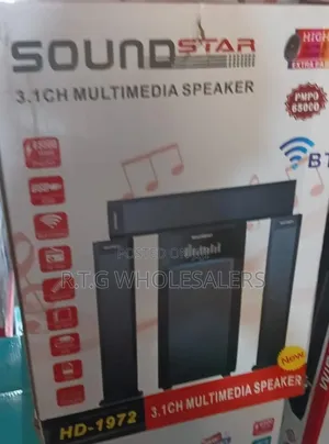 Sound Star Multimedia Speaker System 3.1 Ch 65000w-Dh 1972 @