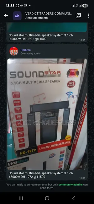 Sound Star Multimedia Speaker System 3.1 Ch 65000w-Dh 1972 @