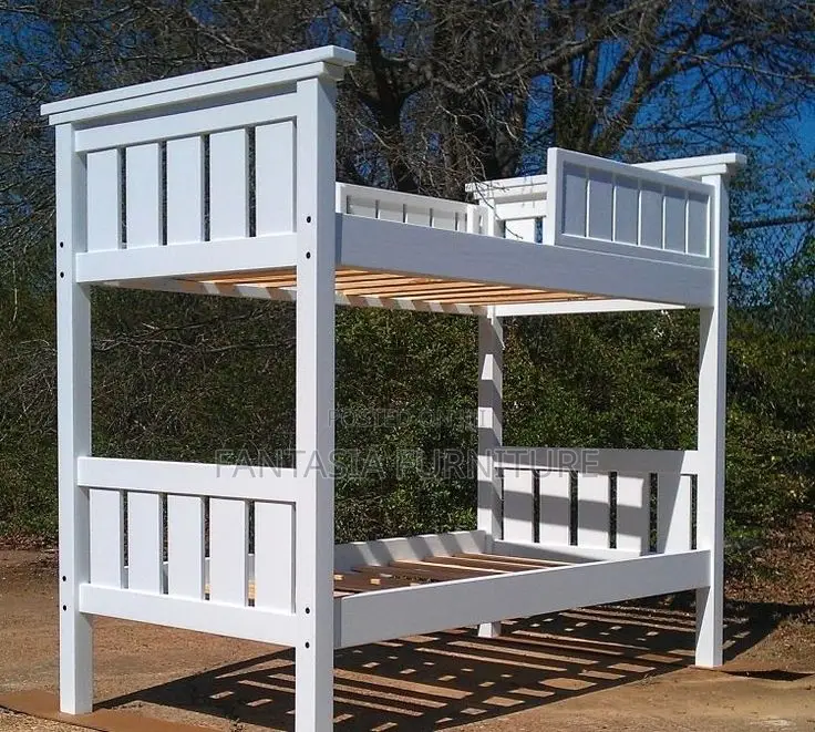4x6 Classic Clean Finish White Bunk Bed