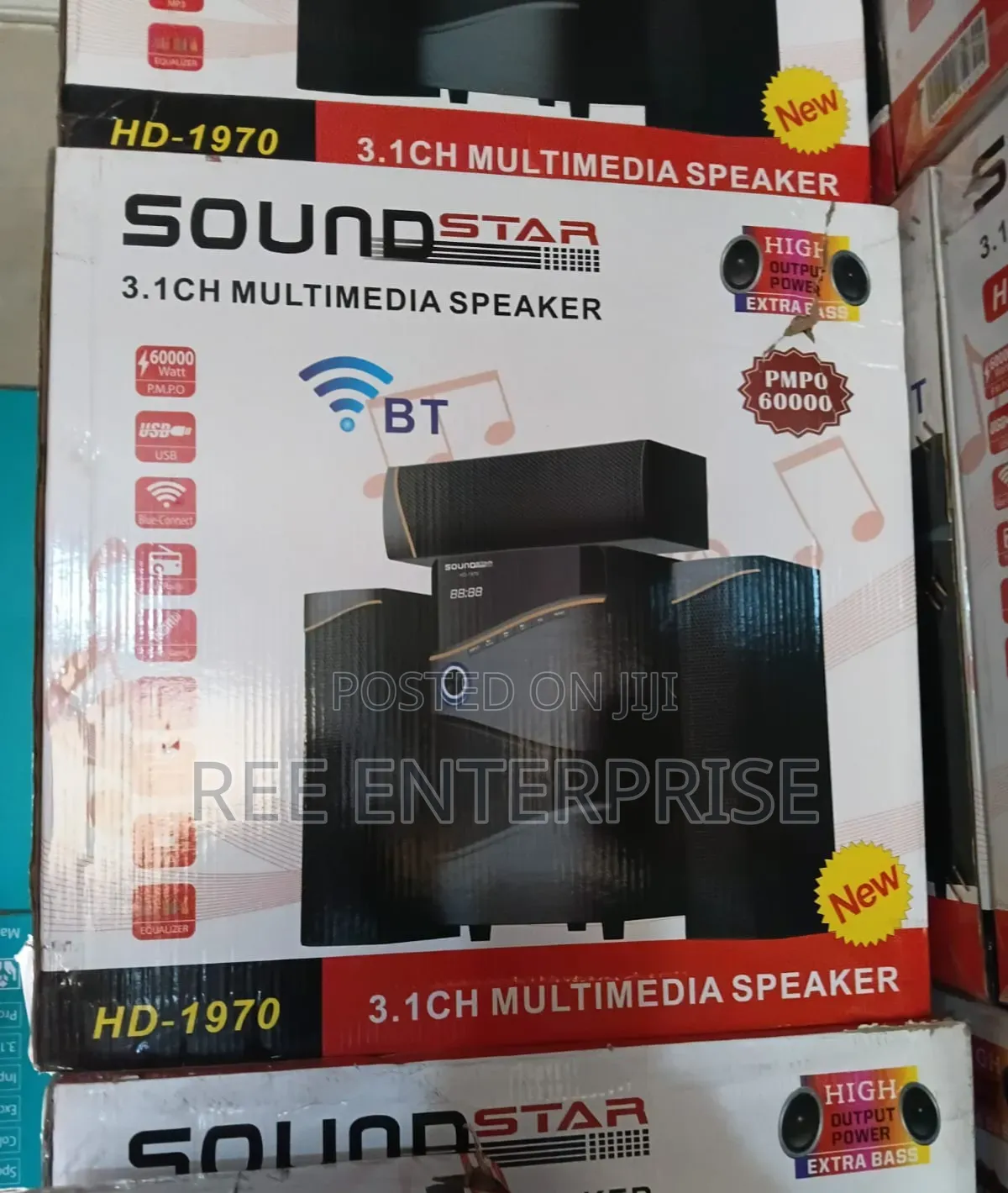 Soundstar 3.1ch Multimedia Speaker 
60000wats
Hd -1970