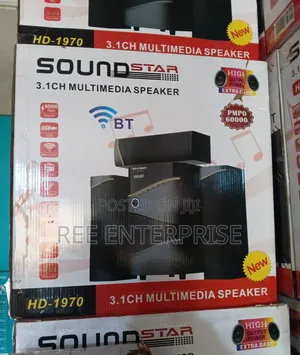 Soundstar 3.1ch Multimedia Speaker 
60000wats
Hd -1970