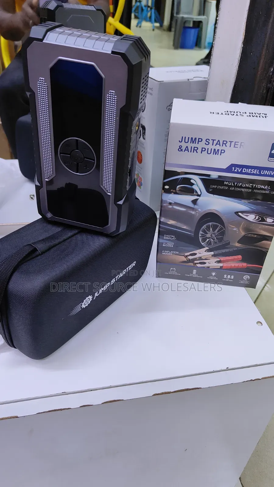 Portable 12V Car Jump Starter – Battery Booster & Power Bank