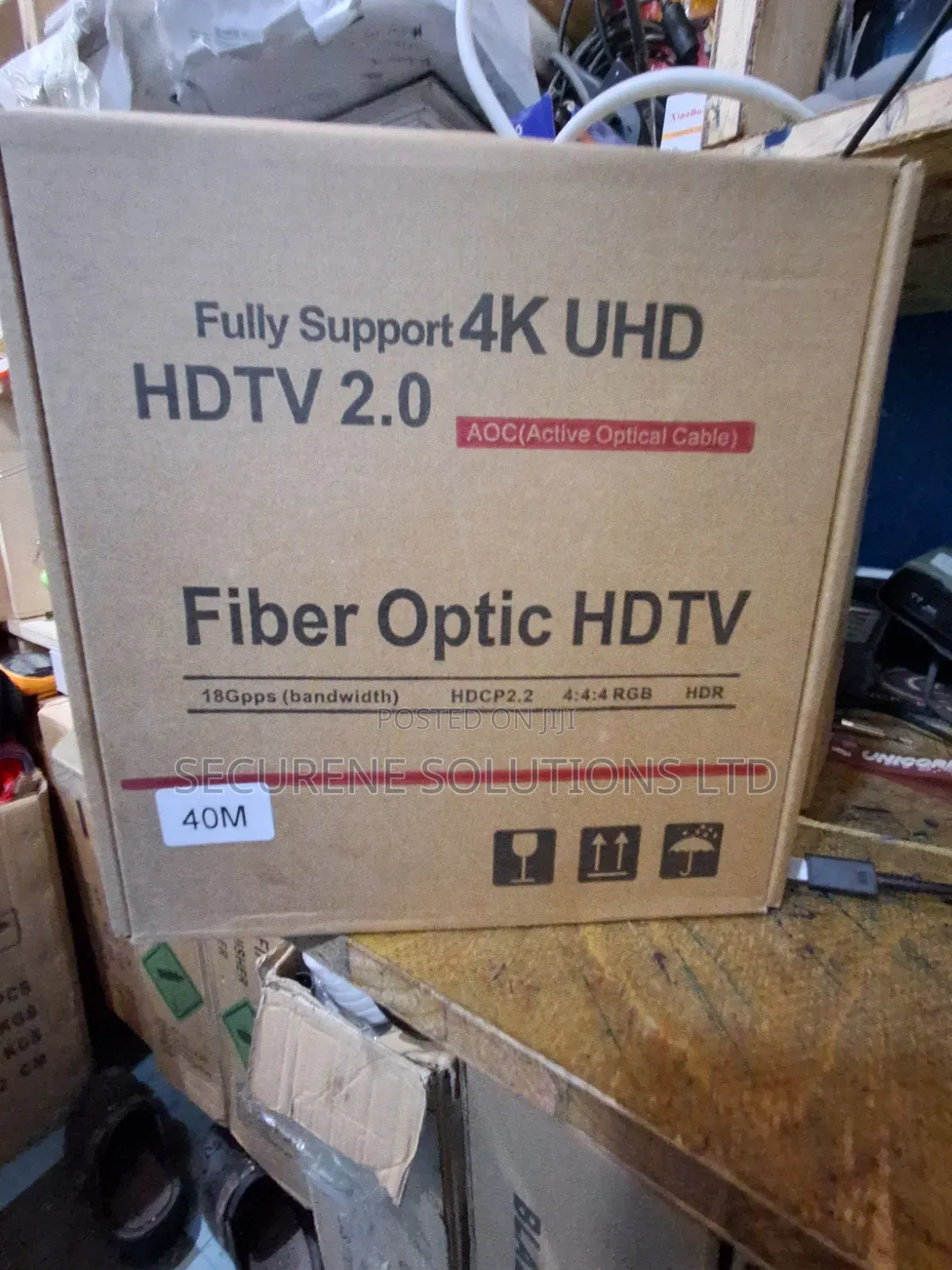 20m/30m/40m/80m 30-Meter 4K UHD HDMI 2.0 Active Optical Cable (AOC),