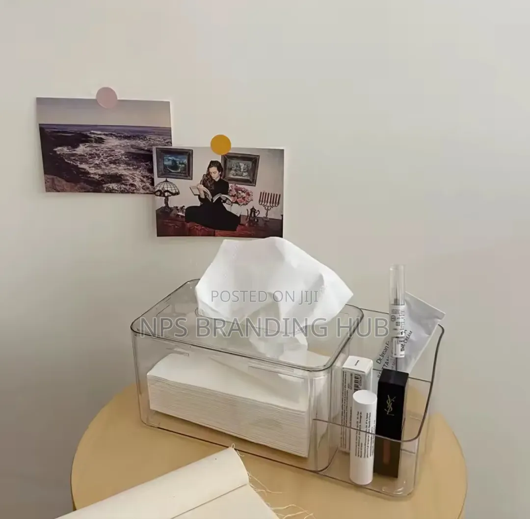 Acrylic Partitioned Serviette /Napkin Holder Clear (Nm