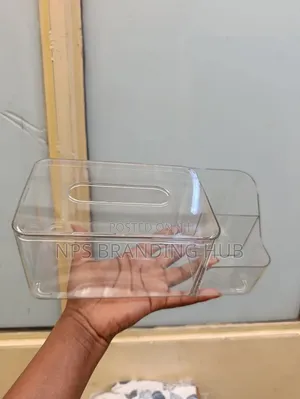 Acrylic Partitioned Serviette /Napkin Holder Clear (Nm
