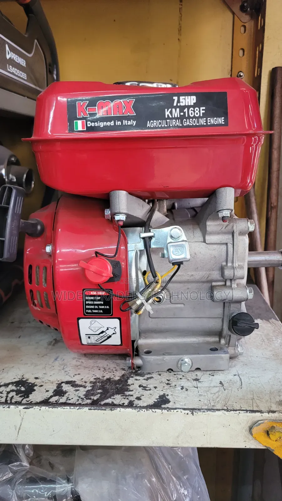 K-Max KM-168F 7.5 HP 4-Stroke Single-Cylinder Agricultural Gasoline