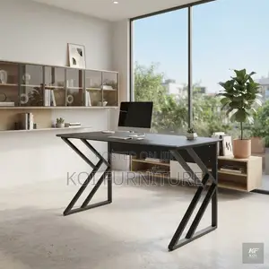 Office Desk; 1400MM Black Style Colore Home Office Desktop Table