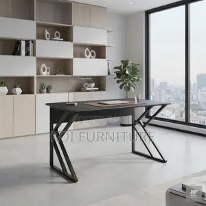 Office Desk; 1400MM Black Style Colore Home Office Desktop Table