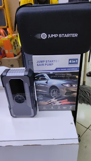 4-in-1 12V Car Emergency Kit – Jump Starter & Power Bank
