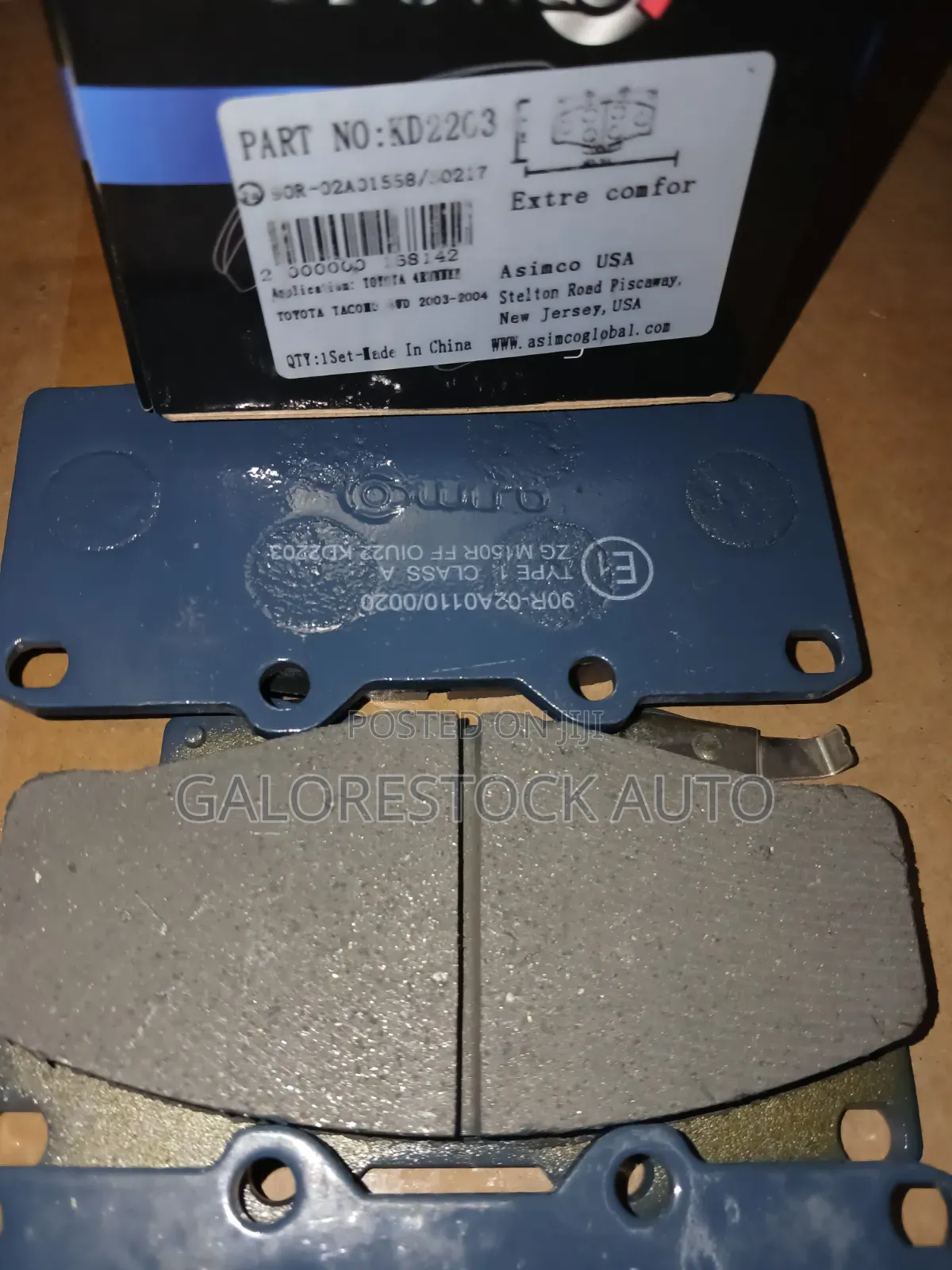 Kd2203–toyota Prado 90/95 & Hilux Surf 185–front Brake Pads