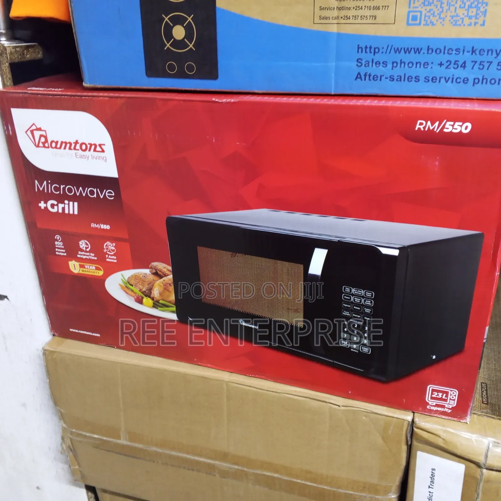 800 Watts Ramtons RM/550 - 23 Litres Microwave+Grill -