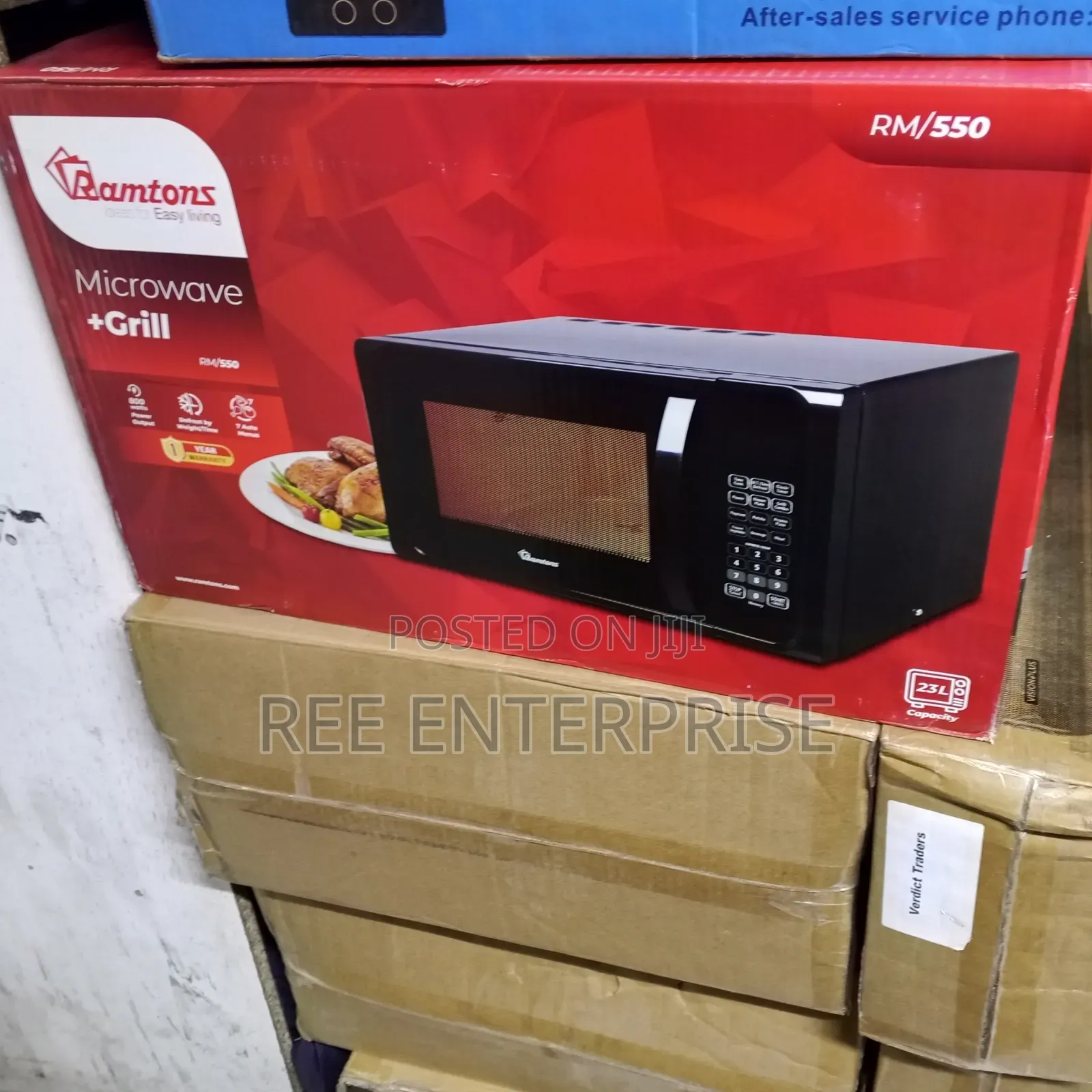 800 Watts Ramtons RM/550 - 23 Litres Microwave+Grill -