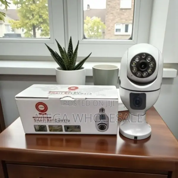 Smart Motion Alert Security Dual Lens PTZ WiFi Bulb Camera