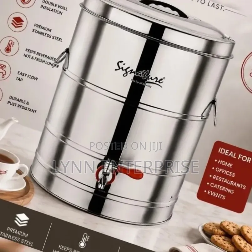 Double Wall Insulated Stainless Steel Tea Urn 50 Litres