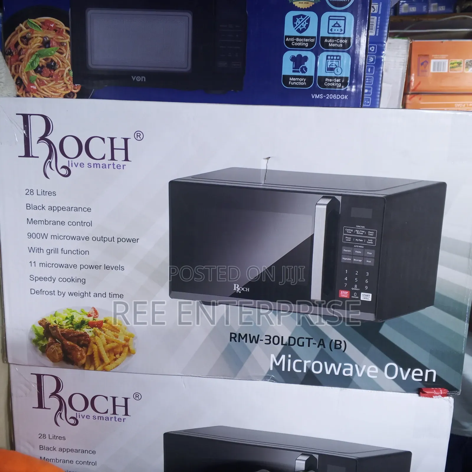 28 Litres Roch  Digital Microwave With Grill Function