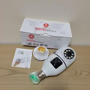 Smart Indoor Security Dual Lens PTZ WiFi Bulb Camera