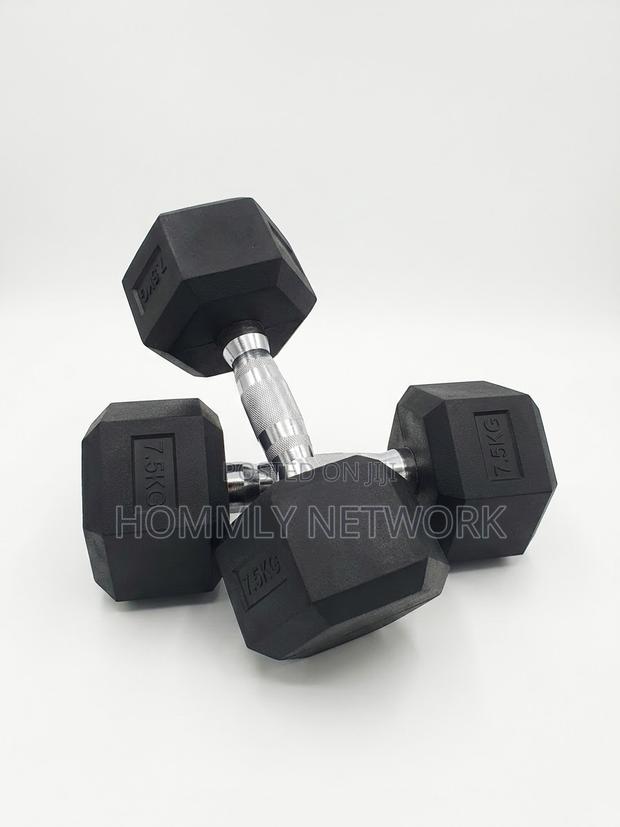 7.5kg Hexagonal Dumbbells Pair