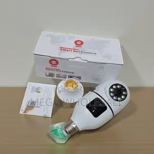 Smart Indoor Monitoring Dual Lens PTZ WiFi Bulb Camera