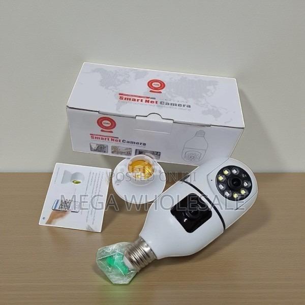 Smart Indoor Monitoring Dual Lens PTZ WiFi Bulb Camera