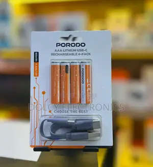 PORODO AAA Lithium USB-C Rechargeable 4 Pack