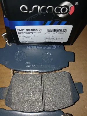 Kd2754 – Toyota Nze / Fielder / Vitz / Spacio – Front Brake Pads