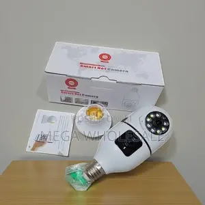 Smart Home Monitoring Dual Lens PTZ WiFi Bulb Camera