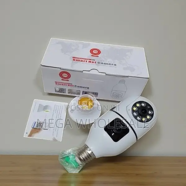 Smart Remote Security Dual Lens PTZ WiFi Bulb Camera