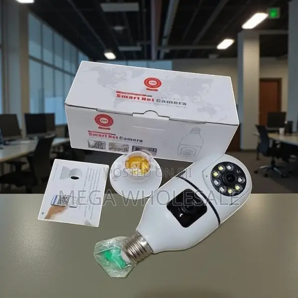 Smart Motion Alerts Dual Lens PTZ WiFi Bulb Camera