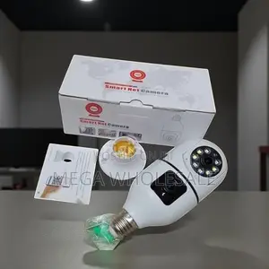 Smart Panoramic View Dual Lens PTZ WiFi Bulb Camera