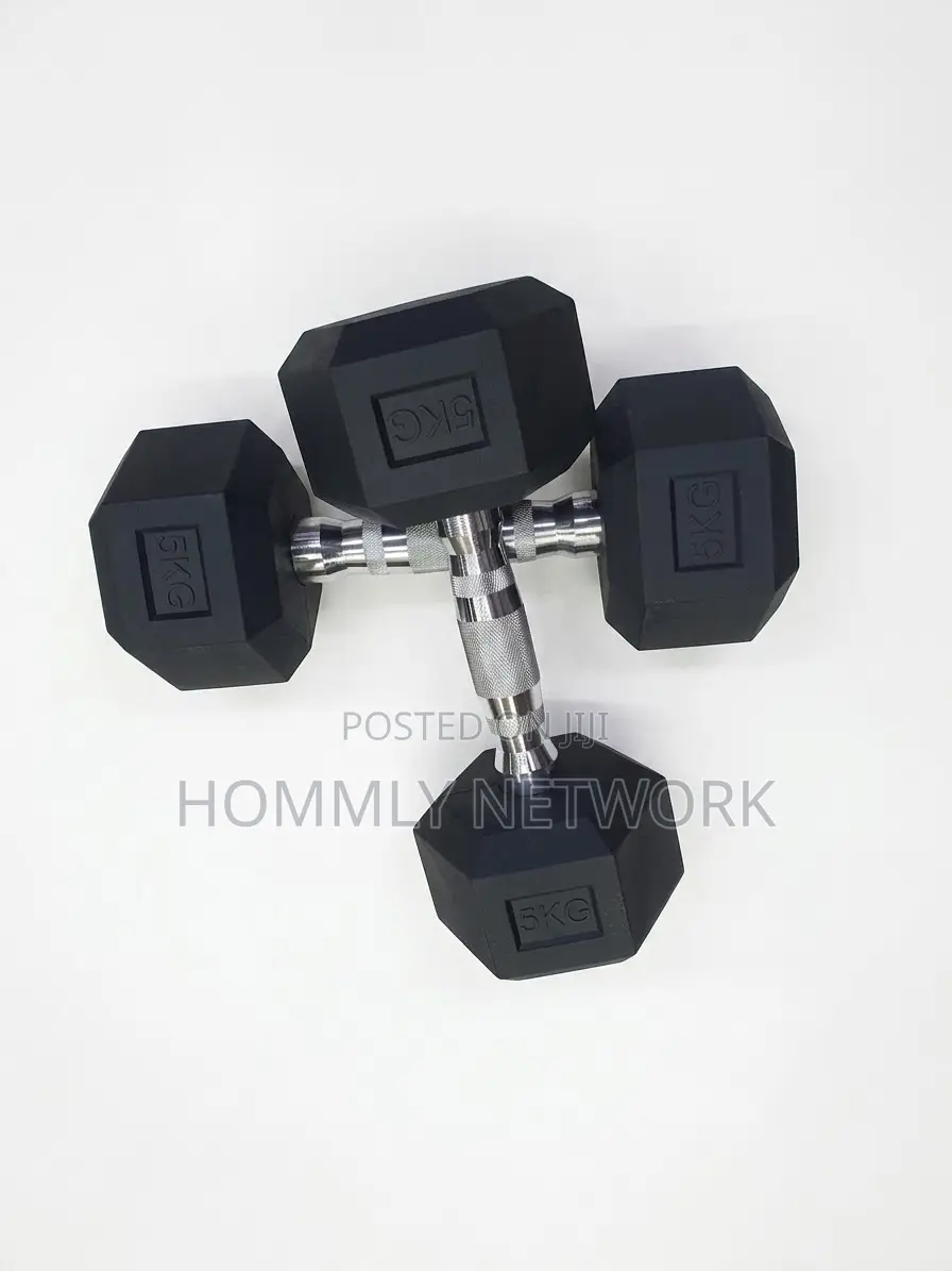 5kg Hexagonal Dumbbells Pair