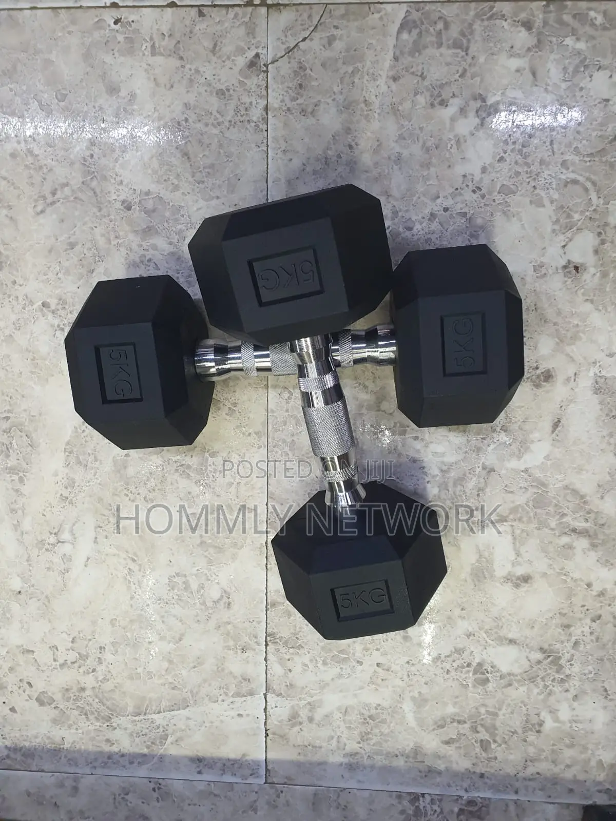 5kg Hexagonal Dumbbells Pair