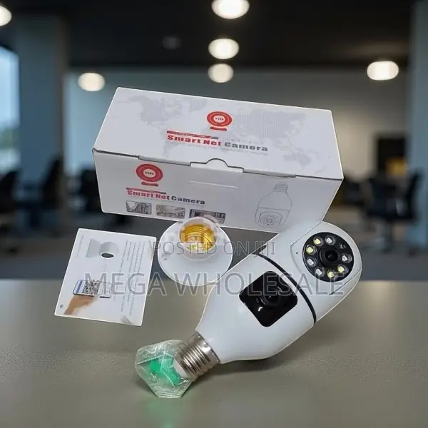 Smart Wireless Monitoring Dual Lens PTZ WiFi Bulb Camera