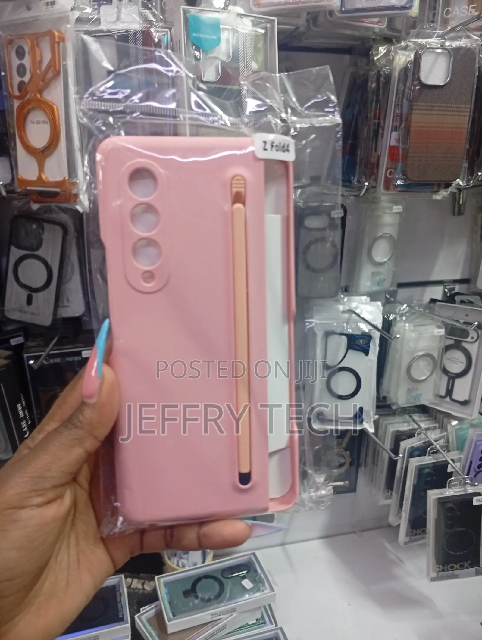 Silicone Case Stylus Pen Holder for a Samsung Galaxy Z Fold 4