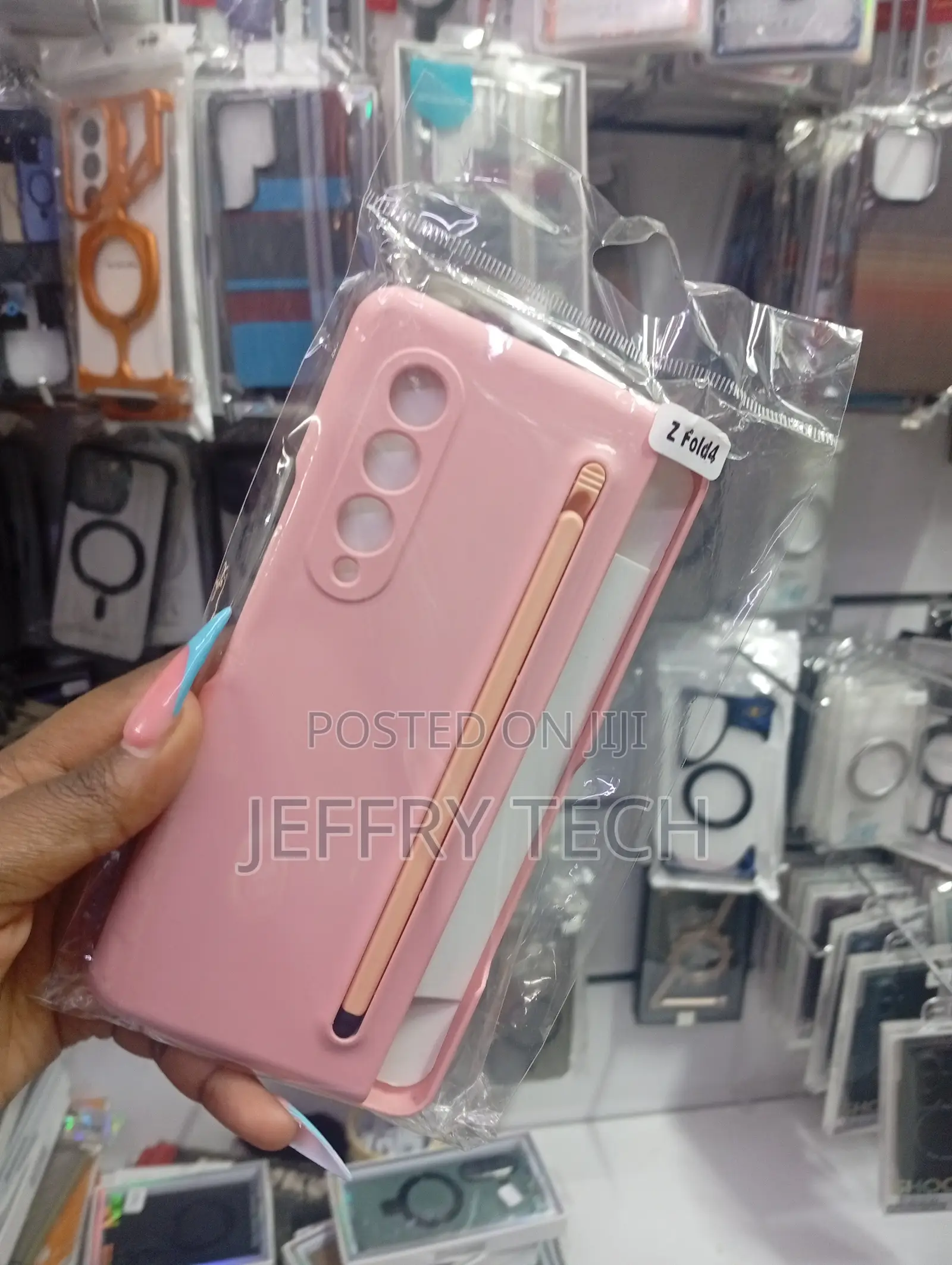Silicone Case Stylus Pen Holder for a Samsung Galaxy Z Fold 4