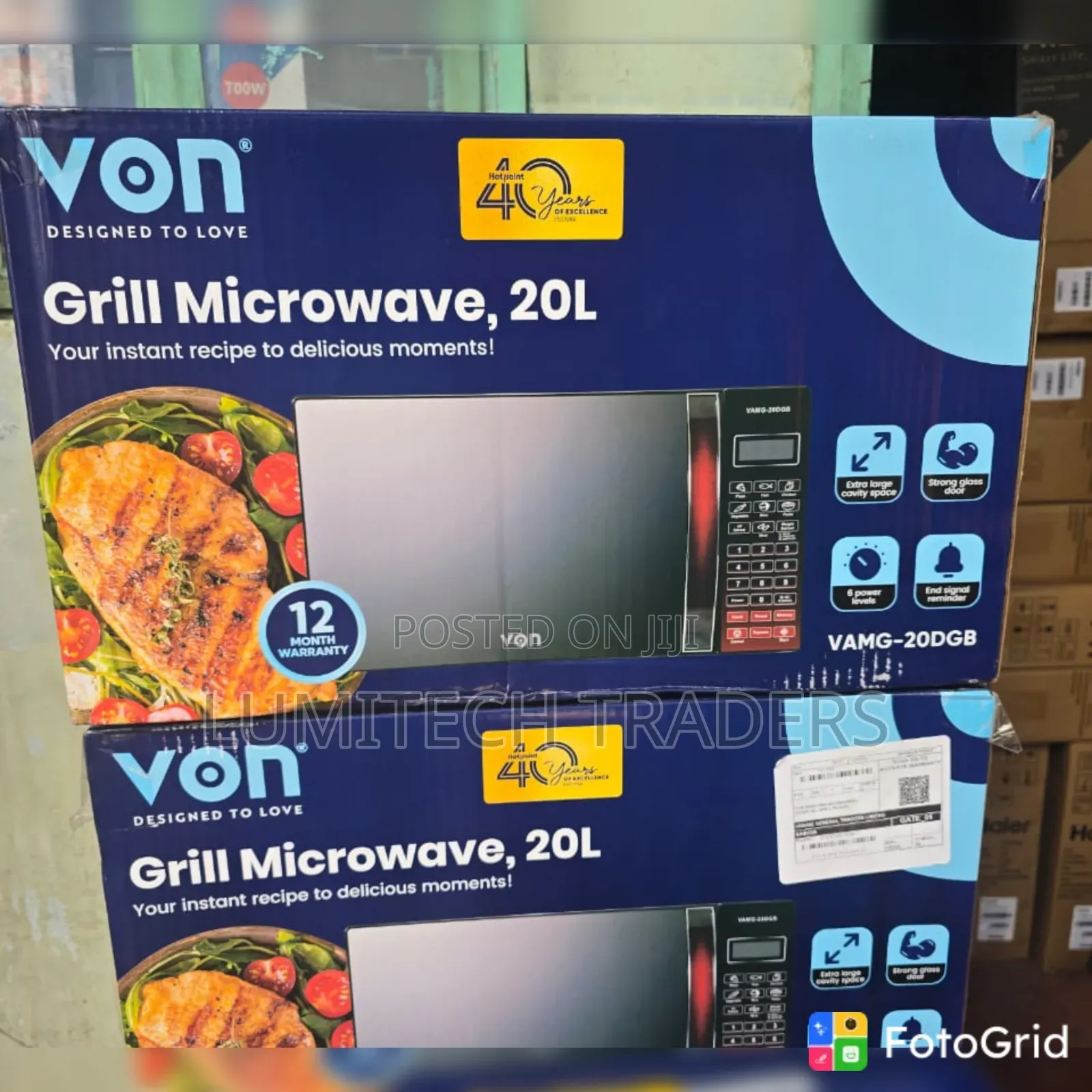 Von Microwave 20L Digital Microwavewith Grill