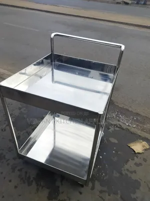 Two Tier Stainless Steel Trolley