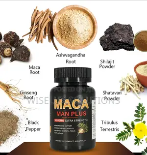Maca Man Plus 8050MG Extra Strength Herbal Capsules 60 Capsules
