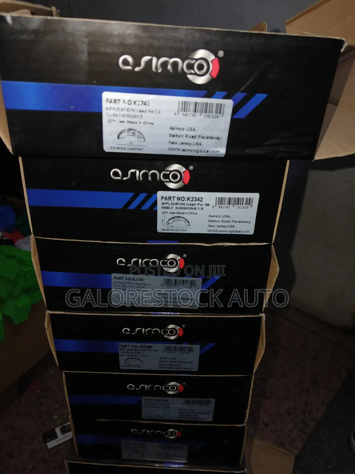 K1743 – Nissan March K13 – Rear Brake Linings/Shoes.