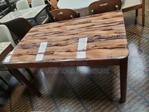 Luxury Glossy Marble Effect Dining Table