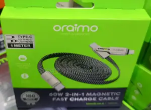 Oraimo 60W 2-in-1 Magnetic Fast Charging Cable