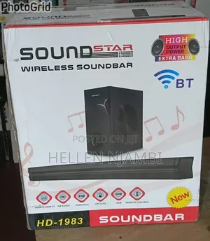 Sound Star Wireless Sound Bar 
 -Dh 1983
