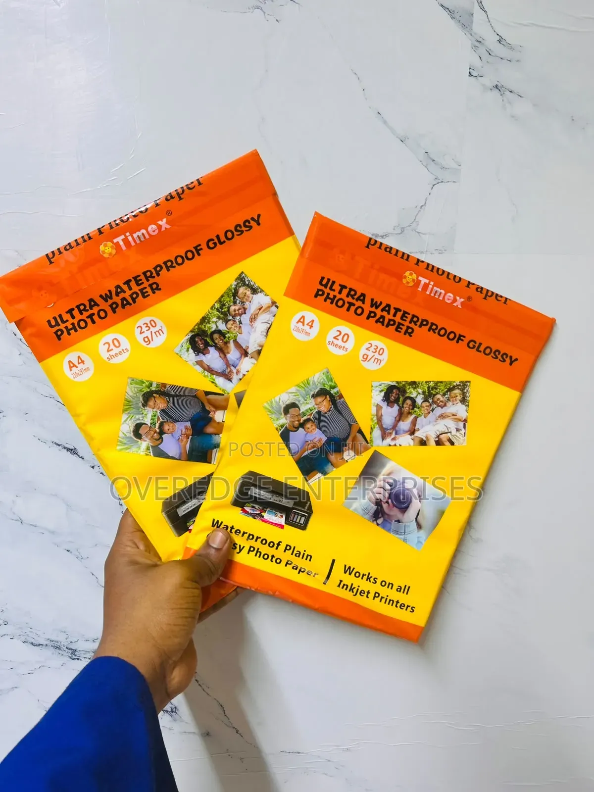 Waterproof Glossy Papers Available