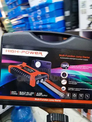 Car Jump Starter Power Bank With Air Inflator & LED Light